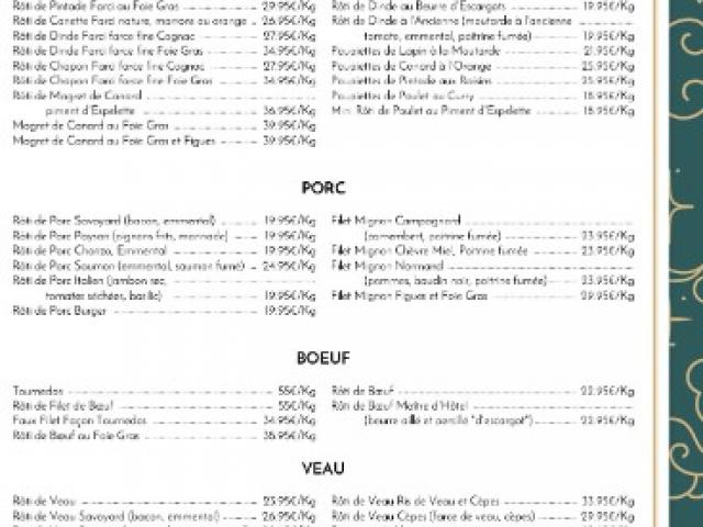 Menu des Fêtes 2025 , pour des repas pleins de saveurs !  Pour un meilleur service, n'hésitez pas à passer vos commandes dès maintenant
